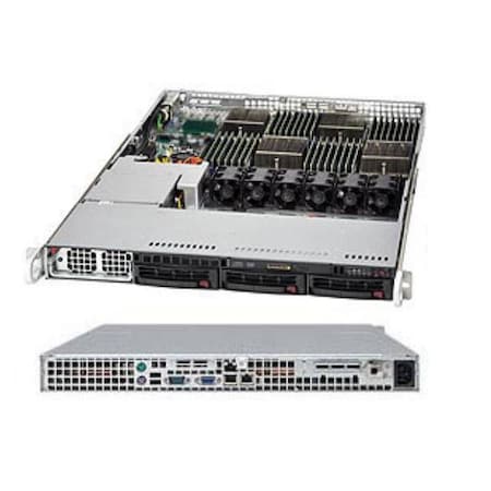 Supermicro SuperChassis 1400W 1U Rackmount Server Chassis (Blk), CSE-818TQ-1400LPB CSE-818TQ-1400LPB